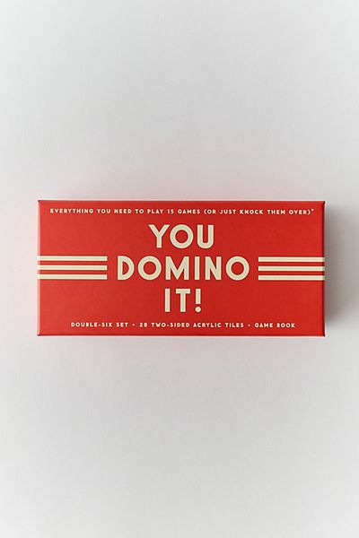 Urban Outfitters You Domino It! Domino Game Set in Red at Urban Outfitters