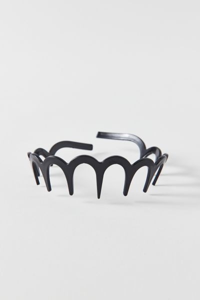 Zig Zag Headband In Black