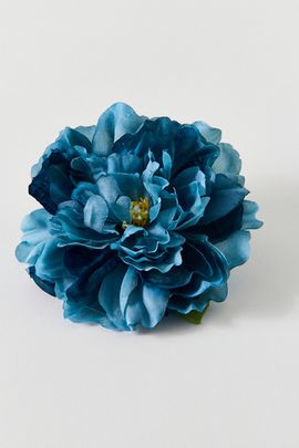 Urban Outfitters Zinnia Flower Hair Clip & Brooch in Blue, Women's at Urban Outfitters