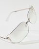 Urban Outfitters Zya Rimless Oversized Sunglasses in Grey, Women's at Urban Outfitters - 2