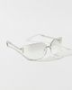 Urban Outfitters Zya Rimless Oversized Sunglasses in Grey, Women's at Urban Outfitters - 3