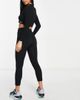 Urban Threads Petite Urban Threads Petite seamless gym leggings in black - 2
