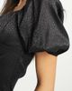 Urban Threads Urban Threads cami strap ruched front mini dress in black animal jacquard - 3