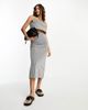 Urban Threads Urban Threads scoop neck crop top in black gingham - part of a set - 2