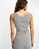 Urban Threads Urban Threads scoop neck crop top in black gingham - part of a set - 4
