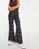 Urban Threads Urban Threads tailored pants in brown check - 1