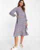 Urban Threads Urban Threads tiered midi smock dress in 70s floral print-Multi - 1
