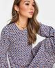 Urban Threads Urban Threads tiered midi smock dress in 70s floral print-Multi - 3