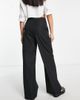 Urban Threads Urban Threads wide leg pants in black - 2