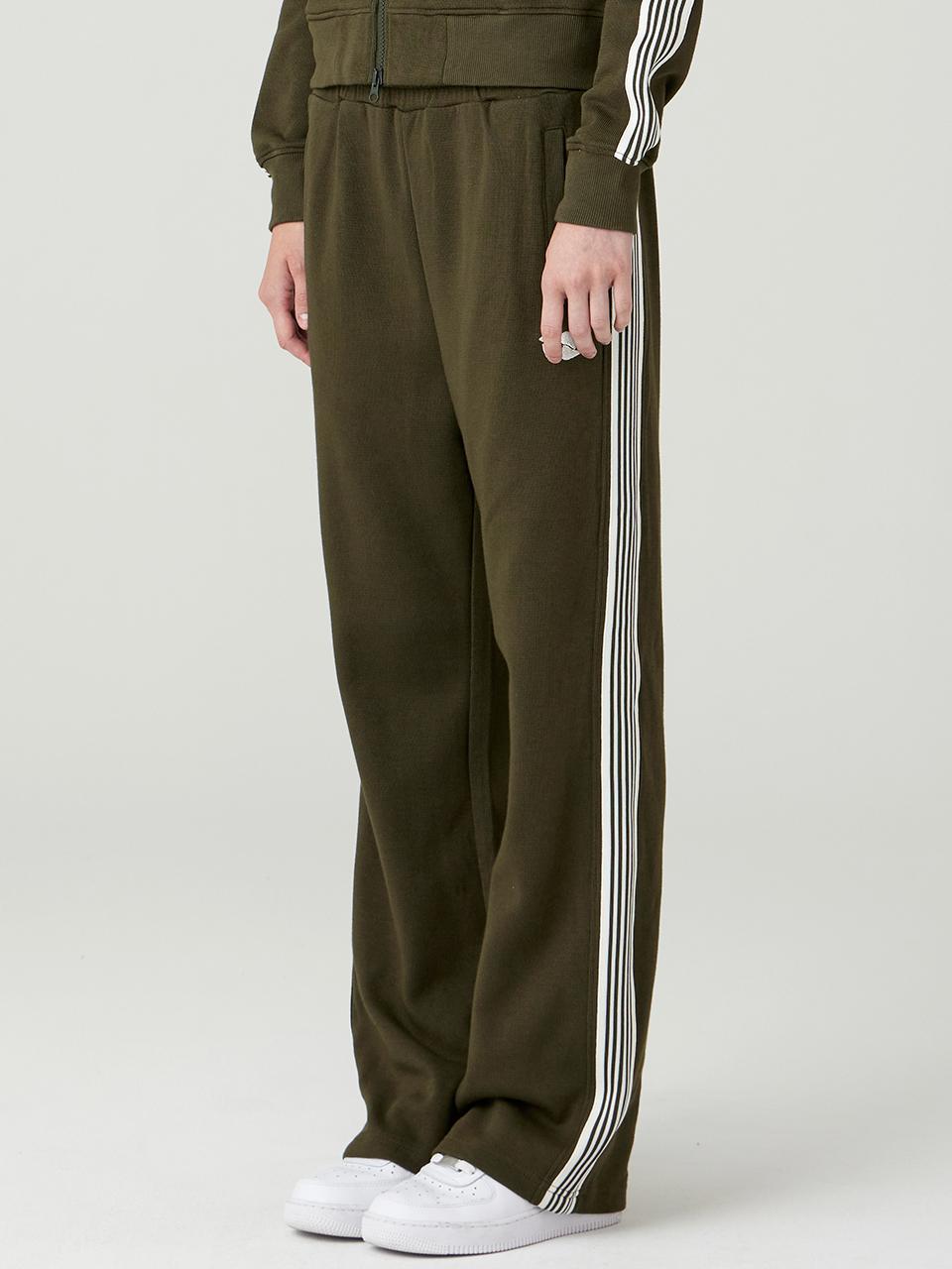 URBANAGE Semi-bootcut Premium Cozentra Track Pants [Khaki]