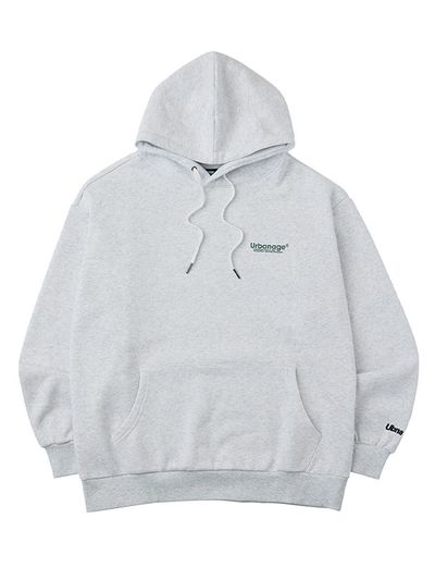 URBANAGE Sensitive Fleece-Lined Casual Hoodie [Beige Melange]