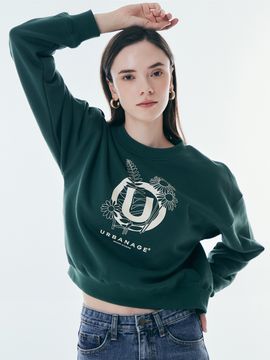URBANAGE W Flower Sweatshirt _ 3 Colors