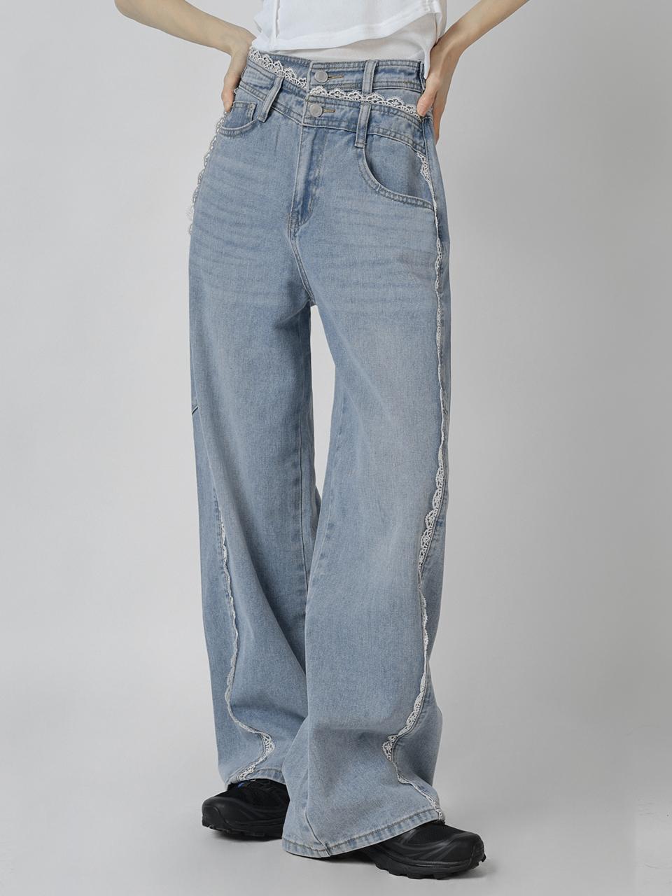 URBANIA Camillo Lace Denim Pants (DDP0132)