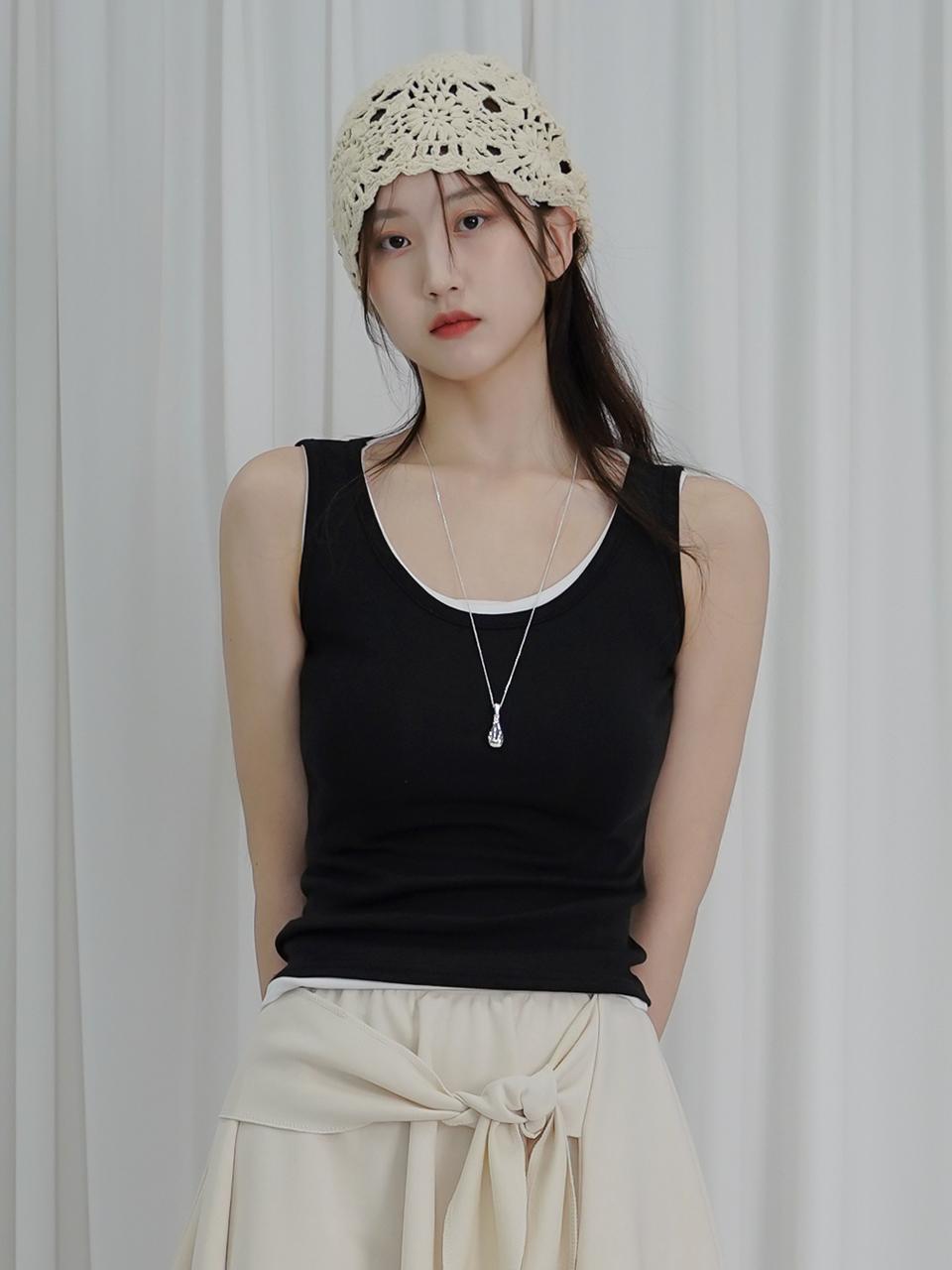 URBANIA DIMAO Square Mango Sleeveless Top (DDT0265)