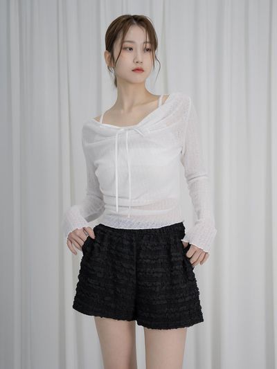 URBANIA Erona Layered Off-Shoulder Knit (DDT0269)