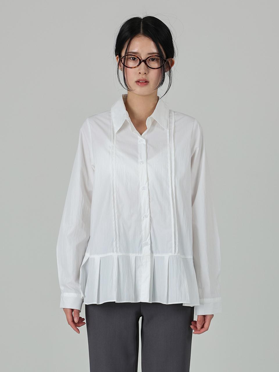 URBANIA Pleated Pin Tucks Vintage Shirt (DDT0195)