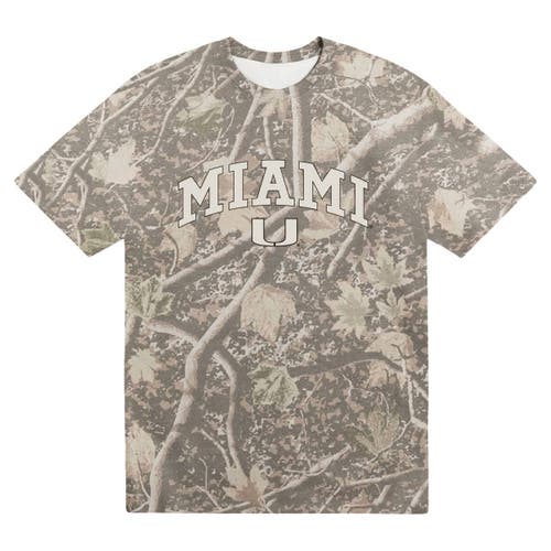 Uscape Apparel Men's Uscape Apparel Camo Miami Hurricanes Back Bay Heavyweight T-Shirt 
