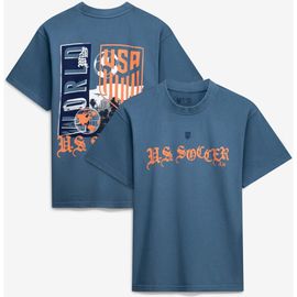 Uscape Apparel Unisex Uscape Apparel Blue Host City U.S. Soccer x Los Angeles 2026 Graffiti Vintage T-Shirt 