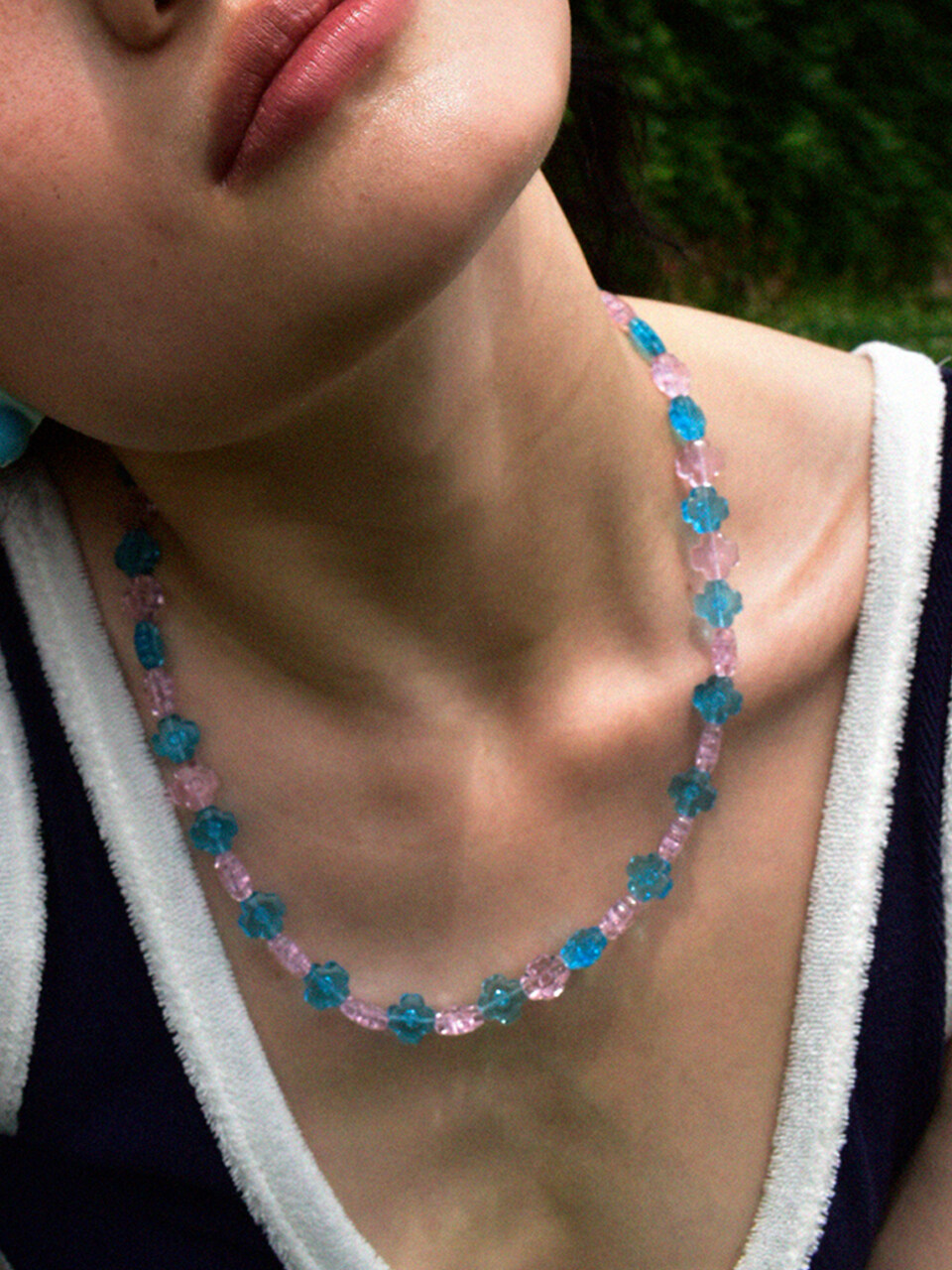 usite Clover Glass Necklace
