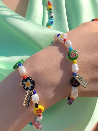 usite Gemstone Pearl Beading Bracelet