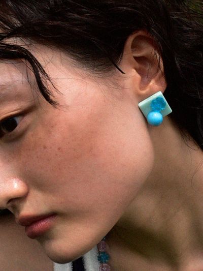 usite Mint Clover Earring