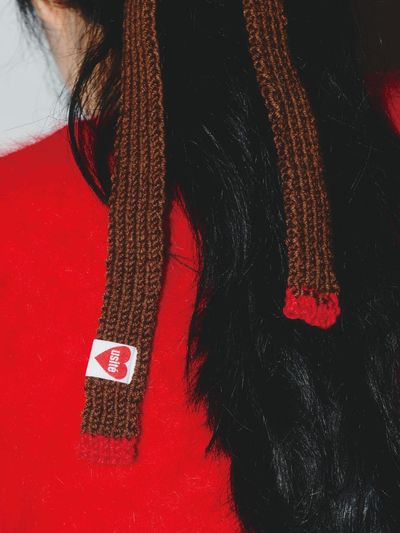 usite SUPER RIBBON KNIT HAIR BAND [BROWN]