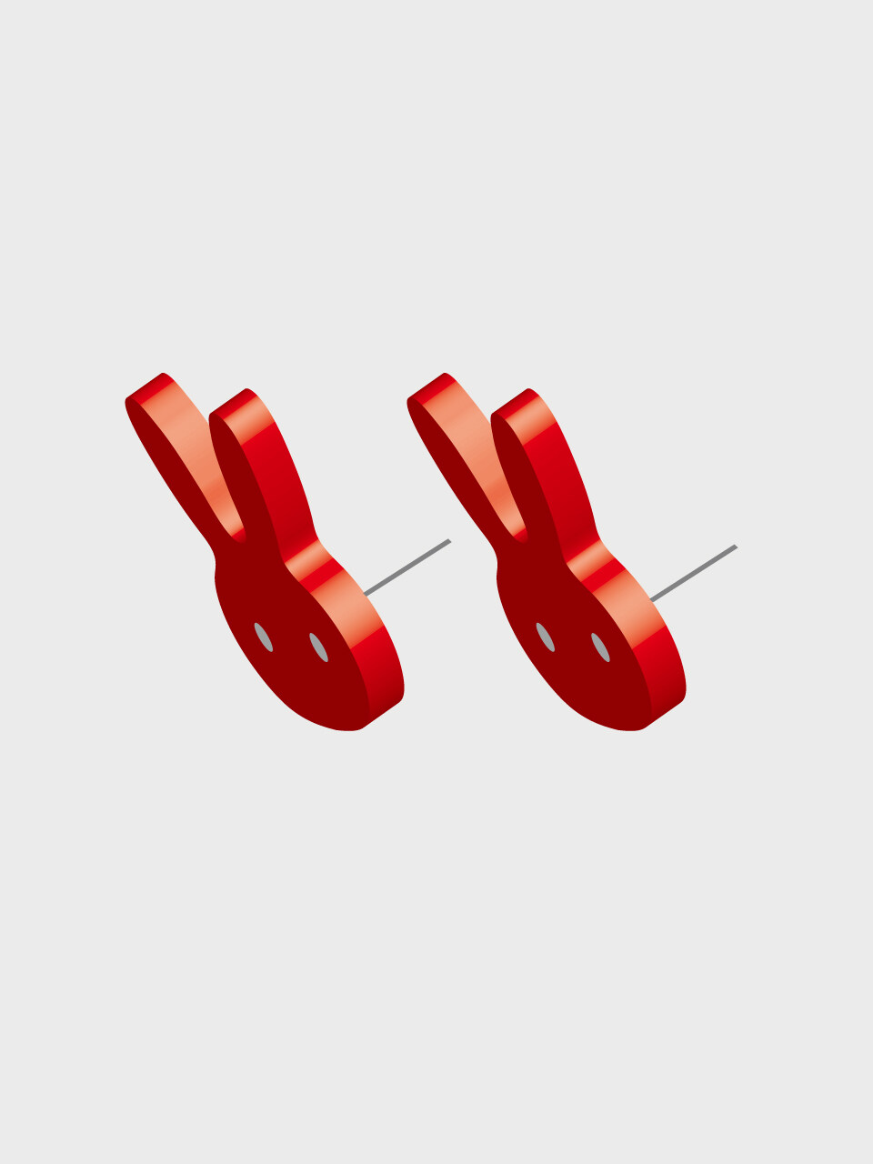 usite Toy Mini Earrings_Red