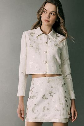 V. Chapman Finnian Brocade Mini Skirt