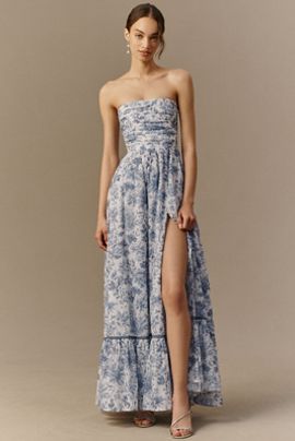 V. Chapman Regina Strapless Maxi Dress