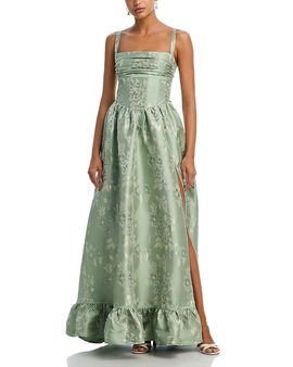white christmas dresses The Virginia Dress in Sky Windsor Brocade 2 / Sky Windsor Brocade main image 0