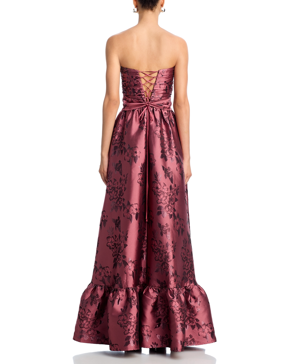 strapless open back dress Regina Embellished Strapless Mermaid Gown  GALINA COUTURE
