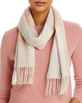 C By Bloomingdale's Cashmere C by Bloomingdale's Cashmere Check Cashmere Scarf
