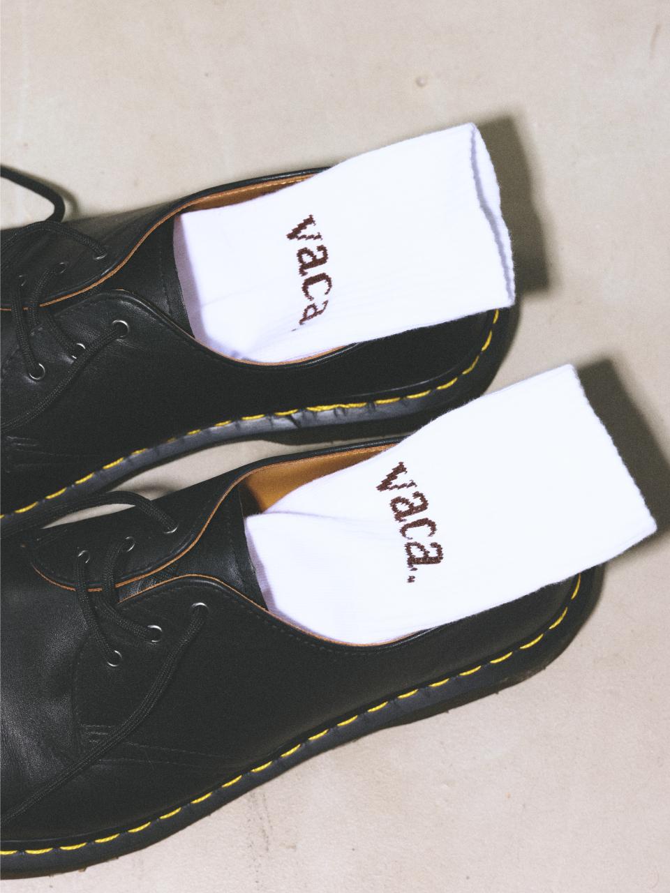 vaca. Vaca Socks _ White