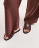 Vagabond Shoemaker Vagabond Effie woven leather flat sandals in chocolate-Brown - 4