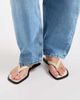 Vagabond Shoemaker Vagabond Izzy leather flip flops in off white - 4