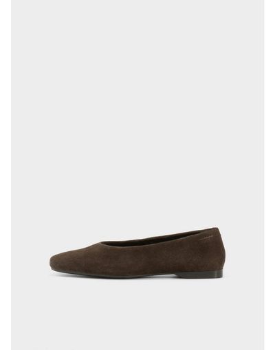 Vagabond Shoemaker Vagabond Shoemakers Aleya suede ballet flats in coffee-Brown