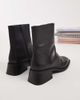 Vagabond Shoemaker Vagabond Shoemakers Blanca square toe leather ankle boots in black - 3