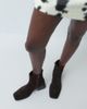 Vagabond Shoemaker Vagabond Shoemakers Blanca suede square toe ankle boots in brown - 3