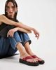 Vagabond Shoemaker Vagabond Shoemakers Danya leather flatform flip flops in red - 1