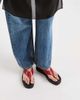 Vagabond Shoemaker Vagabond Shoemakers Danya leather flatform flip flops in red - 3