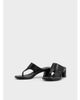 Vagabond Shoemaker Vagabond Shoemakers Evie leather heeled thong sandals in black - 4