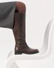 Vagabond Shoemaker Vagabond Shoemakers Freya leather flat riding knee boots in brown - 1