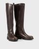 Vagabond Shoemaker Vagabond Shoemakers Freya leather flat riding knee boots in brown - 3