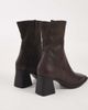 Vagabond Shoemaker Vagabond Shoemakers Hedda heeled leather sock ankle boots in chocolate-Brown - 4