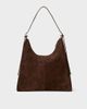 Vagabond Shoemaker Vagabond Shoemakers Hilo suede large shoulder bag in coffee-Brown - 1