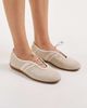 Vagabond Shoemaker Vagabond Shoemakers Hollie suede lace up ballet flats in off white - 4