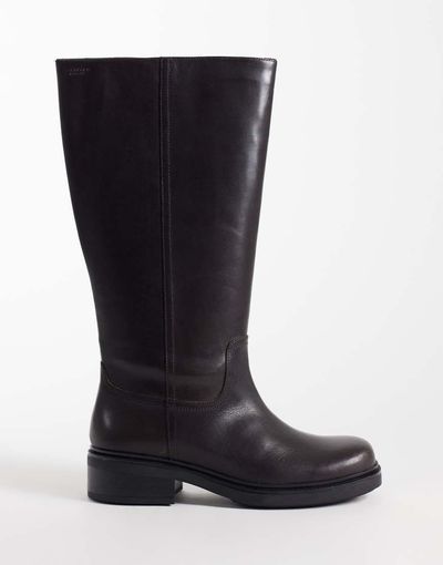 Vagabond Shoemaker Vagabond Shoemakers Karlie pull on flat knee boots in brown
