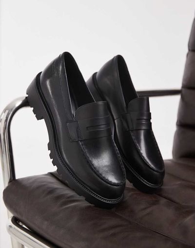 Vagabond Shoemaker Vagabond Shoemakers Kenova chunky leather loafers in black