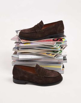 Vagabond Shoemaker Vagabond Shoemakers Linn suede penny loafers in brown