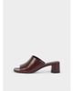 Vagabond Shoemaker Vagabond Shoemakers Piper leather heeled mules in cherry-Red - 1
